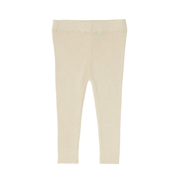 Baby Slim Rib leggings - ecru - FUB